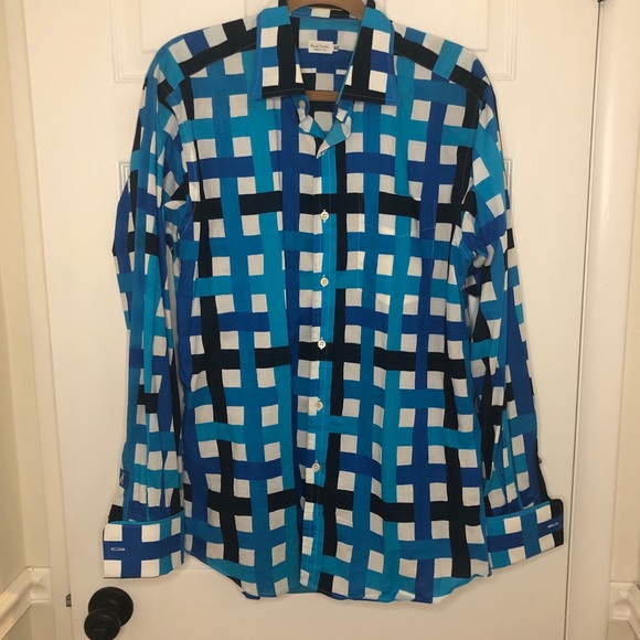 Paul Smith Other - Paul Smith Italian Checkered Woven Patterned Shirt